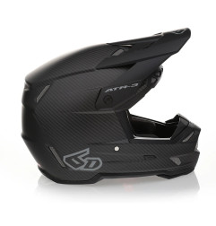 6D HELMETS KASK CROSS/ENDURO MODEL ATR-3 SOLID MATTE BLACK FIM (FRHPhe-02) KOLOR CZARNY/SZARY ROZMIAR S