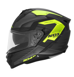 NOX PROMOCJA KASK INTEGRALNY (FULL FACE) Z BLENDĄ N304S CARVER KOLOR CZARNY/ŻÓŁTY FLUO MAT ROZMIAR XL