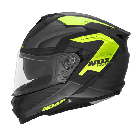 NOX PROMOCJA KASK INTEGRALNY (FULL FACE) Z BLENDĄ N304S CARVER KOLOR CZARNY/ŻÓŁTY FLUO MAT ROZMIAR XL