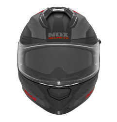 NOX PROMOCJA KASK INTEGRALNY (FULL FACE) Z BLENDĄ N304S CARVER KOLOR CZARNY/CZERWONY MAT ROZMIAR S