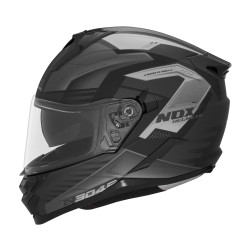 NOX PROMOCJA KASK INTEGRALNY (FULL FACE) Z BLENDĄ N304S CARVER KOLOR CZARNY/TYTANOWY MAT ROZMIAR L