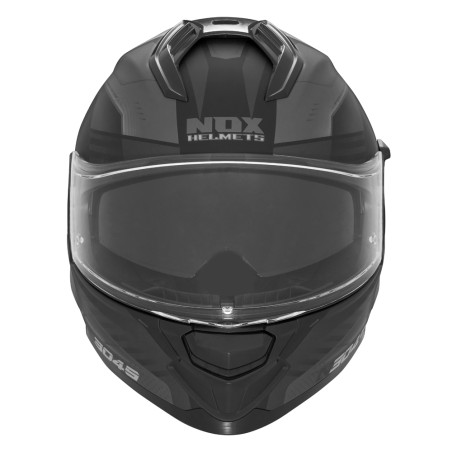 NOX PROMOCJA KASK INTEGRALNY (FULL FACE) Z BLENDĄ N304S CARVER KOLOR CZARNY/TYTANOWY MAT ROZMIAR L