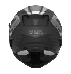 NOX PROMOCJA KASK INTEGRALNY (FULL FACE) Z BLENDĄ N304S CARVER KOLOR CZARNY/TYTANOWY MAT ROZMIAR L