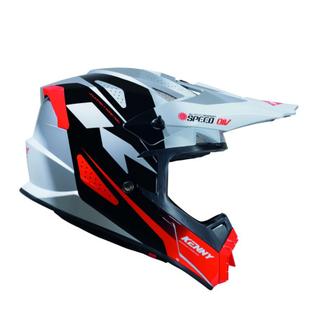 KENNY RACING KASK CROSS/ENDURO TRACK GRAPHIC SPEED BLACK RED KOLOR BIAŁY/CZARNY/CZEROWNY ROZMIAR L
