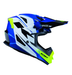 KENNY RACING KASK CROSS/ENDURO TRACK GRAPHIC SPEED NEON BLUE KOLOR NIEBIESKI/BIAŁY ŻÓŁTY ROZMIAR L