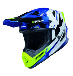 KENNY RACING KASK CROSS/ENDURO TRACK GRAPHIC SPEED NEON BLUE KOLOR NIEBIESKI/BIAŁY ŻÓŁTY ROZMIAR L