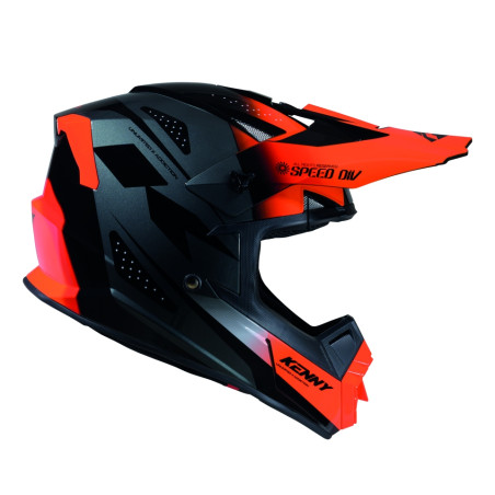 KENNY RACING KASK CROSS/ENDURO TRACK GRAPHIC SPEED NEON ORANGE KOLOR POMARAŃCZOWY/CZARNY ROZMIAR S