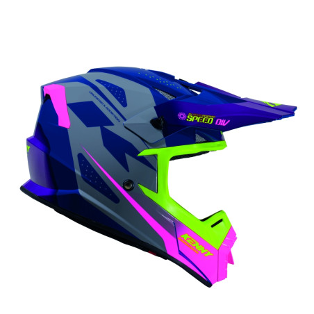 KENNY RACING KASK CROSS/ENDURO TRACK GRAPHIC SPEED PURPLE PINK KOLOR FIOLETOWY/RÓŻOWY/ŻÓŁTY ROZMIAR S