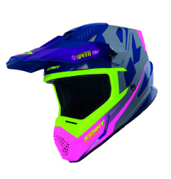 KENNY RACING KASK CROSS/ENDURO TRACK GRAPHIC SPEED PURPLE PINK KOLOR FIOLETOWY/RÓŻOWY/ŻÓŁTY ROZMIAR S
