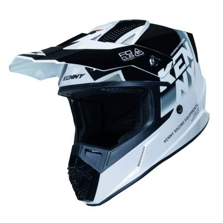 KENNY RACING KASK CROSS/ENDURO TRACK GRAPHIC FOCUS BLACK KOLOR CZARNY/BIAŁY ROZMIAR XL