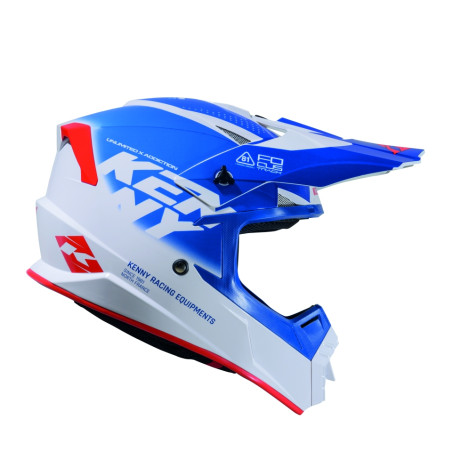 KENNY RACING KASK CROSS/ENDURO TRACK GRAPHIC FOCUS PATRIOT KOLOR BIAŁY/NIEBIESKI/CZERWONY ROZMIAR XL