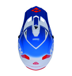 KENNY RACING KASK CROSS/ENDURO TRACK GRAPHIC FOCUS PATRIOT KOLOR BIAŁY/NIEBIESKI/CZERWONY ROZMIAR L