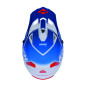 KENNY RACING KASK CROSS/ENDURO TRACK GRAPHIC FOCUS PATRIOT KOLOR BIAŁY/NIEBIESKI/CZERWONY ROZMIAR L