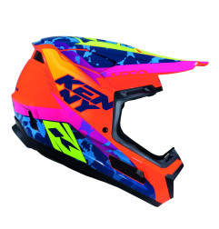KENNY RACING KASK CROSS/ENDURO PERFORMANCE ERT GRAPHIC + SOCAL KOLOR POMARAŃCZOWY/NIEBIESKI ROZMIAR S