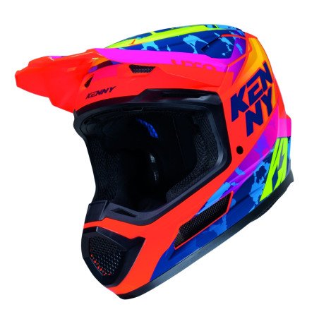 KENNY RACING KASK CROSS/ENDURO PERFORMANCE ERT GRAPHIC + SOCAL KOLOR POMARAŃCZOWY/NIEBIESKI ROZMIAR S