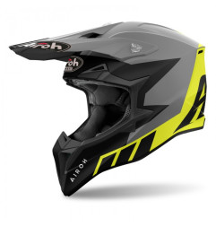 AIROH KASK CROSS / ENDURO / ATV / QUAD WRAAAP CONQUER KOLOR ŻÓŁTY FLUO/CZARNY/BIAŁY MAT ROZMIAR S