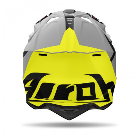 AIROH KASK CROSS / ENDURO / ATV / QUAD WRAAAP CONQUER KOLOR ŻÓŁTY FLUO/CZARNY/BIAŁY MAT ROZMIAR S