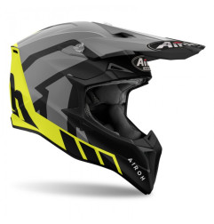 AIROH KASK CROSS / ENDURO / ATV / QUAD WRAAAP CONQUER KOLOR ŻÓŁTY FLUO/CZARNY/BIAŁY MAT ROZMIAR M