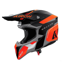 AIROH KASK CROSS / ENDURO / ATV / QUAD WRAAAP CONQUER KOLOR POMARAŃCZOWY/CZARNY/BIAŁY MAT ROZMIAR M