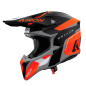 AIROH KASK CROSS / ENDURO / ATV / QUAD WRAAAP CONQUER KOLOR POMARAŃCZOWY/CZARNY/BIAŁY MAT ROZMIAR M