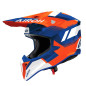 AIROH KASK CROSS / ENDURO / ATV / QUAD WRAAAP VISION POMARAŃCZOWY/NIEBIESKI/BIAŁY ROZMIAR XL