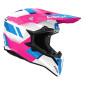 AIROH KASK CROSS / ENDURO / ATV / QUAD WRAAAP VISION KOLOR BIAŁY/NIEBIESKI/RÓŻOWY ROZMIAR M