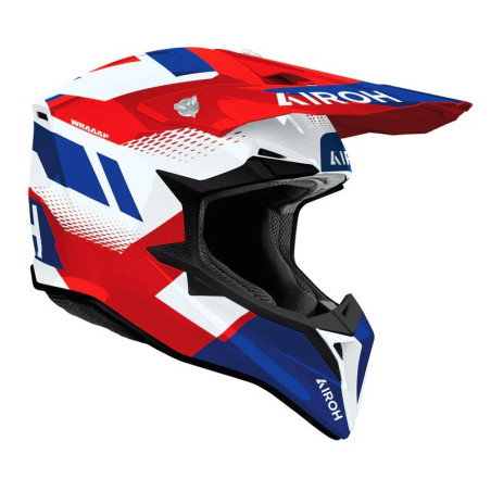 AIROH KASK CROSS / ENDURO / ATV / QUAD WRAAAP VISION KOLOR CZERWONY/NIEBIESKI/BIAŁY ROZMIAR S