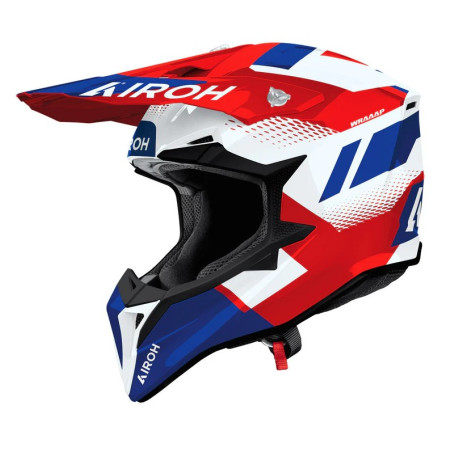 AIROH KASK CROSS / ENDURO / ATV / QUAD WRAAAP VISION KOLOR CZERWONY/NIEBIESKI/BIAŁY ROZMIAR L