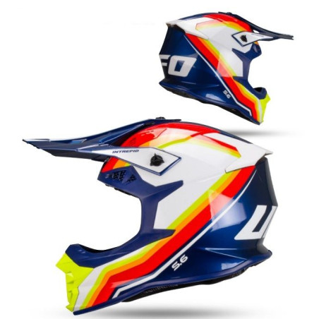 UFO 2026/01 KASK INTREPID CROSS KOLOR ŻÓŁTY/NIEBIESKI FLUO ROZMIAR M ( ECE 22R06 ) - KOLEKCJA 2026