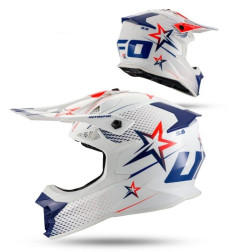 UFO 2026/01 KASK INTREPID CROSS KOLOR BIAŁY/CZERWONY ROZMIAR L ( ECE 22R06 ) - KOLEKCJA 2026