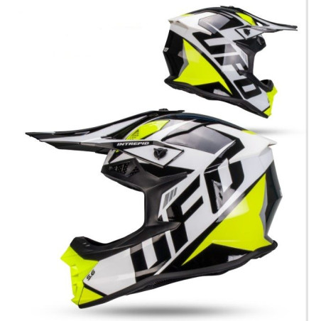 UFO 2026/01 KASK INTREPID CROSS KOLOR BIAŁY/CZARNY ROZMIAR M ( ECE 22R06 ) - KOLEKCJA 2026