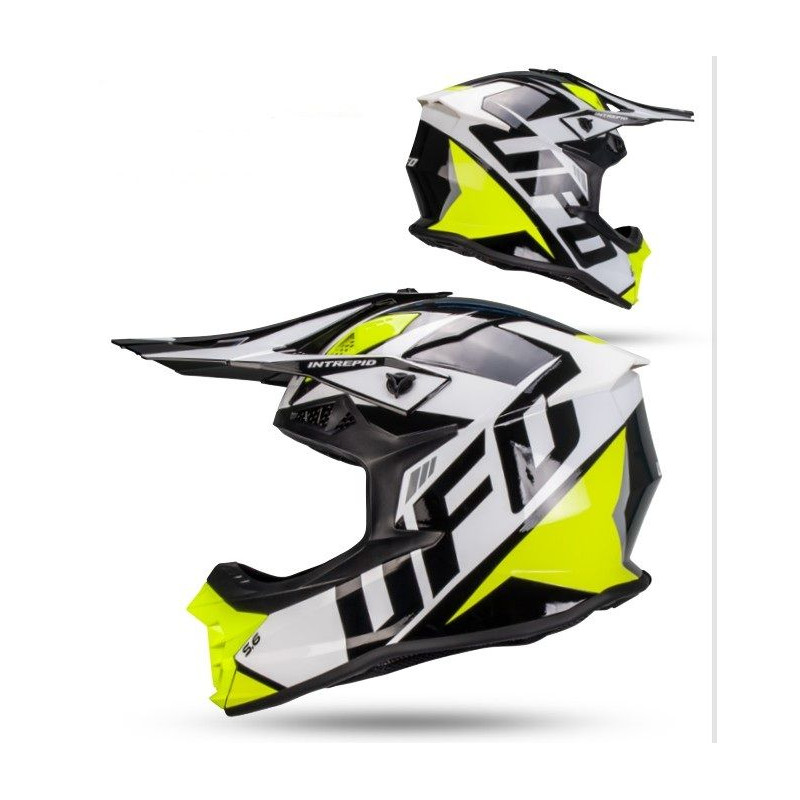 UFO 2026/01 KASK INTREPID CROSS KOLOR BIAŁY/CZARNY ROZMIAR S ( ECE 22R06 ) - KOLEKCJA 2026