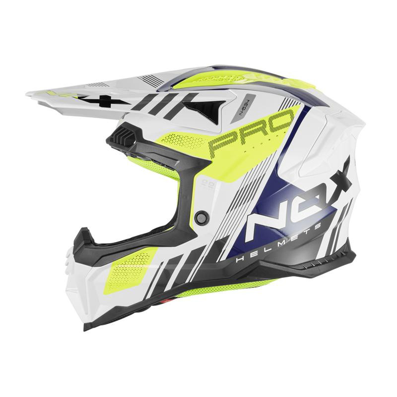 NOX KASK OFF ROAD / CROSS N634 STORM KOLOR BIAŁY/NIEBIESKI/ŻÓŁTY FLUO ROZMIAR M NOX KASK OFF ROAD / CROSS N634 STORM KOLOR BIAŁY/NIEBIESKI/ŻÓŁTY FLUO ROZMIAR M