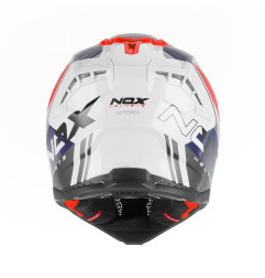 NOX KASK OFF ROAD / CROSS N634 STORM KOLOR BIAŁY/NIEBIESKI/CZERWONY ROZMIAR M