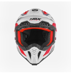 NOX KASK OFF ROAD / CROSS N634 STORM KOLOR BIAŁY/NIEBIESKI/CZERWONY ROZMIAR L