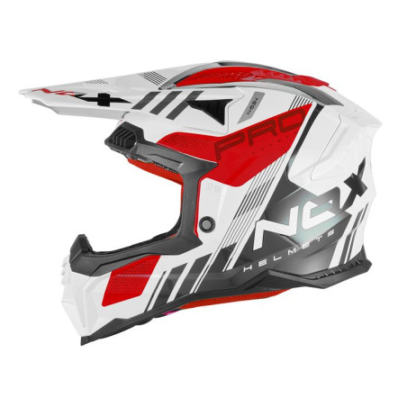 NOX KASK OFF ROAD / CROSS N634 STORM KOLOR CZERWONY/BIAŁY ROZMIAR M