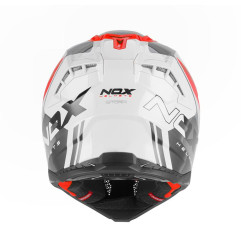 NOX KASK OFF ROAD / CROSS N634 STORM KOLOR CZERWONY/BIAŁY ROZMIAR L