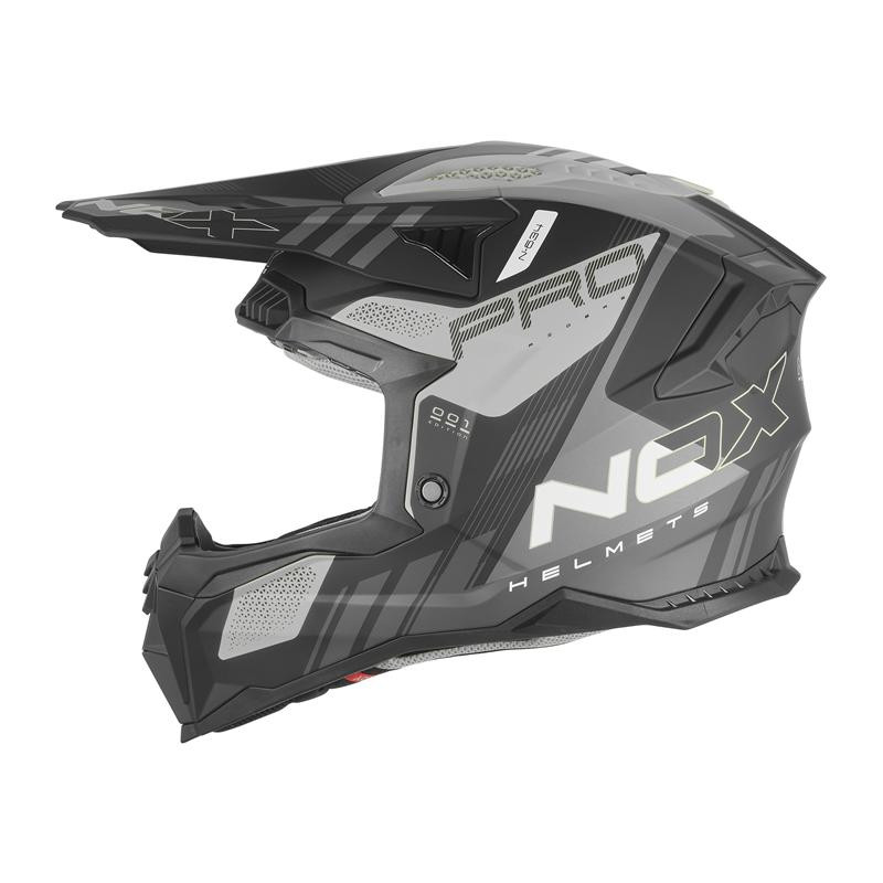NOX PROMOCJA KASK OFF ROAD / CROSS N634 STORM KOLOR SREBRNY MAT/CZARNY ROZMIAR L NOX PROMOCJA KASK OFF ROAD / CROSS N634 STORM KOLOR SREBRNY MAT/CZARNY ROZMIAR L