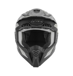NOX PROMOCJA KASK OFF ROAD / CROSS N634 STORM KOLOR SREBRNY MAT/CZARNY ROZMIAR L
