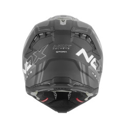 NOX PROMOCJA KASK OFF ROAD / CROSS N634 STORM KOLOR SREBRNY MAT/CZARNY ROZMIAR L