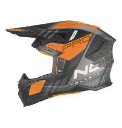NOX KASK OFF ROAD / CROSS N634 STORM KOLOR CZARNY MAT/POMARAŃCZOWY FLUO ROZMIAR XXL