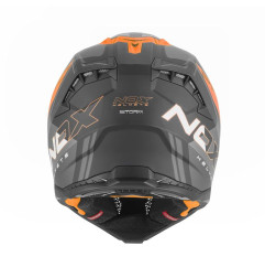NOX KASK OFF ROAD / CROSS N634 STORM KOLOR CZARNY MAT/POMARAŃCZOWY FLUO ROZMIAR XXL