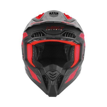 NOX KASK OFF ROAD / CROSS N634 STORM KOLOR CZARNY MAT/CZERWONY ROZMIAR XL