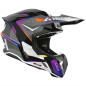 AIROH KASK CROSS / ENDURO / ATV / QUAD TWIST 3 HUSTLE GLOSS KOLOR CZARNY/FIOLETOWY/BIAŁY ROZMIAR S