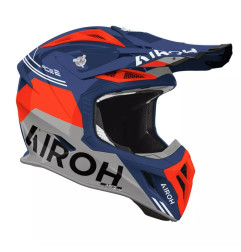 AIROH KASK CROSS / ENDURO / ATV / QUAD AVIATOR ACE 2 FURY CERULEAN GLOSS KOLOR NIEBIESKI/SZARY/POMARAŃCZOWY ROZMIAR M