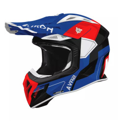 AIROH KASK CROSS / ENDURO / ATV / QUAD AVIATOR ACE 2 SHIELD BLUE RED GLOSS KOLOR CZARNY/NIEBIESKI/CZERWONY ROZMIAR S