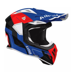 AIROH KASK CROSS / ENDURO / ATV / QUAD AVIATOR ACE 2 SHIELD BLUE RED GLOSS KOLOR CZARNY/NIEBIESKI/CZERWONY ROZMIAR S