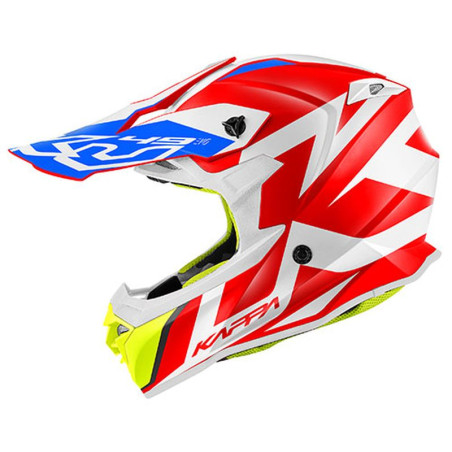 KAPPA KASK KV49 EVO GREAT CROSS KOLOR CZERWONY/BIAŁY ROZM. 60 / L ( HOMOLOGACJA ECE 22R06 )