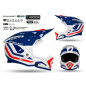 UFO KASK ECHUS CROSS FIBERGLASS KOLOR NIEBIESKI/BIAŁY/POMARAŃCZOWY ROZMIAR L ( ECE 22R06 ) - KOLEKCJA 2025/2026