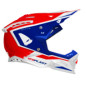 UFO KASK ECHUS CROSS FIBERGLASS KOLOR CZERWONY/NIEBIESKI/BIAŁY ROZMIAR XL ( ECE 22R06 ) - KOLEKCJA 2025/2026